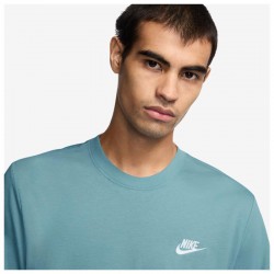 Nike Sportswear Club (AR4997-465)Ανδρική κοντομάνικη μπλούζα Denim Turquoise