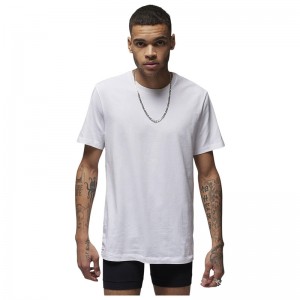 Jordan Flight Base Tee 2-Pack (JM0625-001)Ανδρική κοντομάνικη μπλούζα Λευκη 2 Τεμαχια
