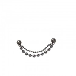 Crocs Jibbitz™Double Black Gem Chain (10014742-UNC)ΔΙΑΚΟΣΜΗΤΙΚΑ ΓΙΑ ΣΑΜΠΟ ΜΑΥΡΟ