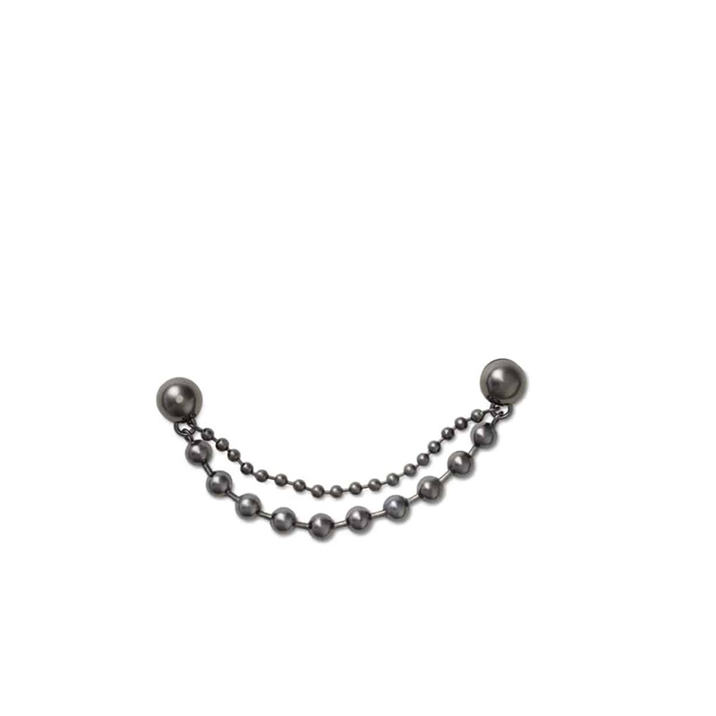 Crocs Jibbitz™Double Black Gem Chain (10014742-UNC)ΔΙΑΚΟΣΜΗΤΙΚΑ ΓΙΑ ΣΑΜΠΟ ΜΑΥΡΟ