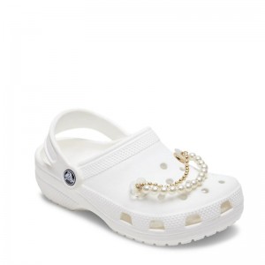 Crocs Jibbitz™ Charms Gold and Silver Pearl Chain (10014677-UNC)ΔΙΑΚΟΣΜΗΤΙΚΑ ΓΙΑ ΣΑΜΠΟ ΧΡΥΣΟ