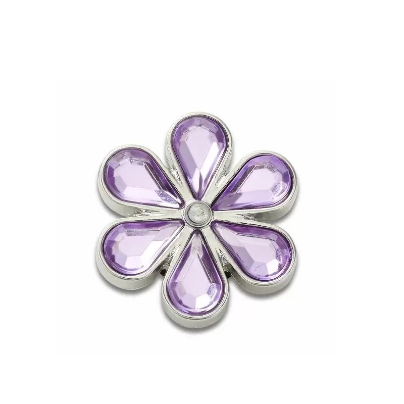 Crocs Jibbitz Purple Blinged Out Daisy (10012296-UNC)ΔΙΑΚΟΣΜΗΤΙΚΑ ΓΙΑ ΣΑΜΠΟ ΜΩΒ