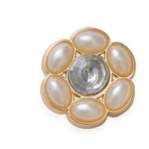 CROCS Charms Jibbitz Tiny Silver and Pearl Flower (10015202-UNC)ΔΙΑΚΟΣΜΗΤΙΚΑ ΓΙΑ ΣΑΜΠΟ πολυχρωμα