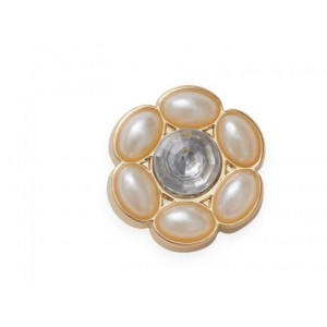 CROCS Charms Jibbitz Tiny Silver and Pearl Flower (10015202-UNC)ΔΙΑΚΟΣΜΗΤΙΚΑ ΓΙΑ ΣΑΜΠΟ πολυχρωμα