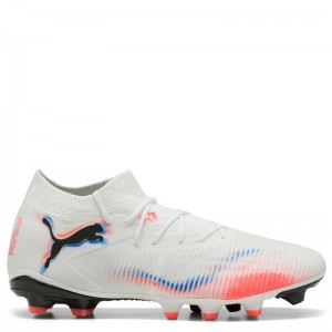 PUMA FUTURE 8 MATCH FG/AG (108593-01)ΑΝΔΡΙΚΑ ΠΑΠΟΥΤΣΙΑ ΠΟΔΟΣΦΑΙΡΟΥ ΜΕ ΤΑΠΕΣ ΛΕΥΚΑ