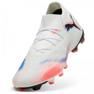 PUMA FUTURE 8 MATCH FG/AG (108593-01)ΑΝΔΡΙΚΑ ΠΑΠΟΥΤΣΙΑ ΠΟΔΟΣΦΑΙΡΟΥ ΜΕ ΤΑΠΕΣ ΛΕΥΚΑ