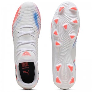 PUMA FUTURE 8 PLAY FG/AG (108602-01)ΑΝΔΡΙΚΑ ΠΑΠΟΥΤΣΙΑ ΠΟΔΟΣΦΑΙΡΟΥ ΜΕ ΤΑΠΕΣ ΛΕΥΚΑ