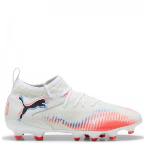 PUMA FUTURE 8 MATCH FG/AG JR (108614-01)Παιδικά Ποδοσφαιρικά Παπούτσια με Τάπες Λευκά