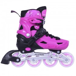 Αθλοπαιδιά Inline / Quad Αυξομειούμενα Rollers  2 σε 1 ΡΟΖ (002.10306/INLR/ΡΟΖ)