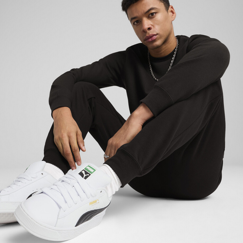 PUMA ESSENTIALS  NO. 1 LOGO SWEATPANTS FL CL (682606-01)ΑΝΔΡΙΚΟ ΠΑΝΤΕΛΟΝΙ ΦΟΡΜΑΣ ΜΑΥΡΟ