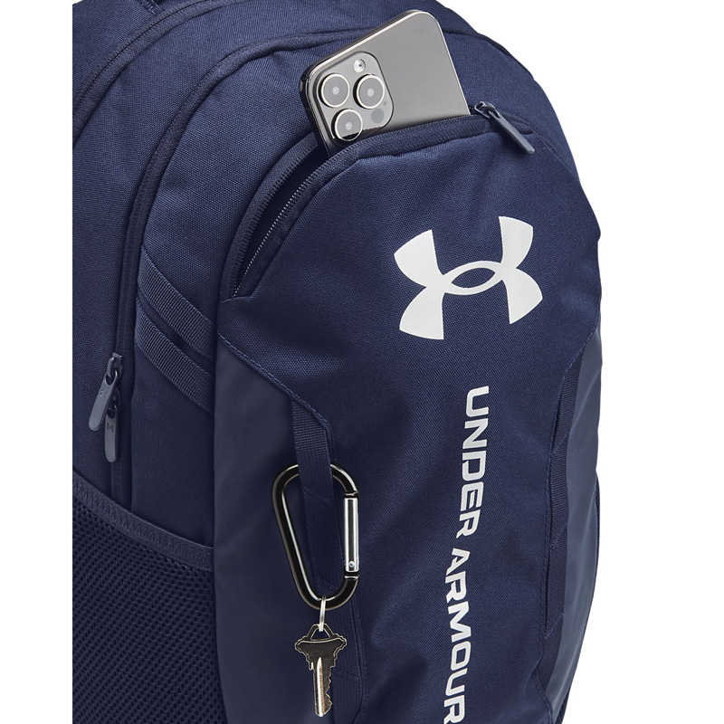 UNDER ARMOUR HUSTLE 6.0 BACKPACK (1384672-411)ΣΑΚΙΔΙΟ ΠΛΑΤΗΣ Midnight Navy/Midnight