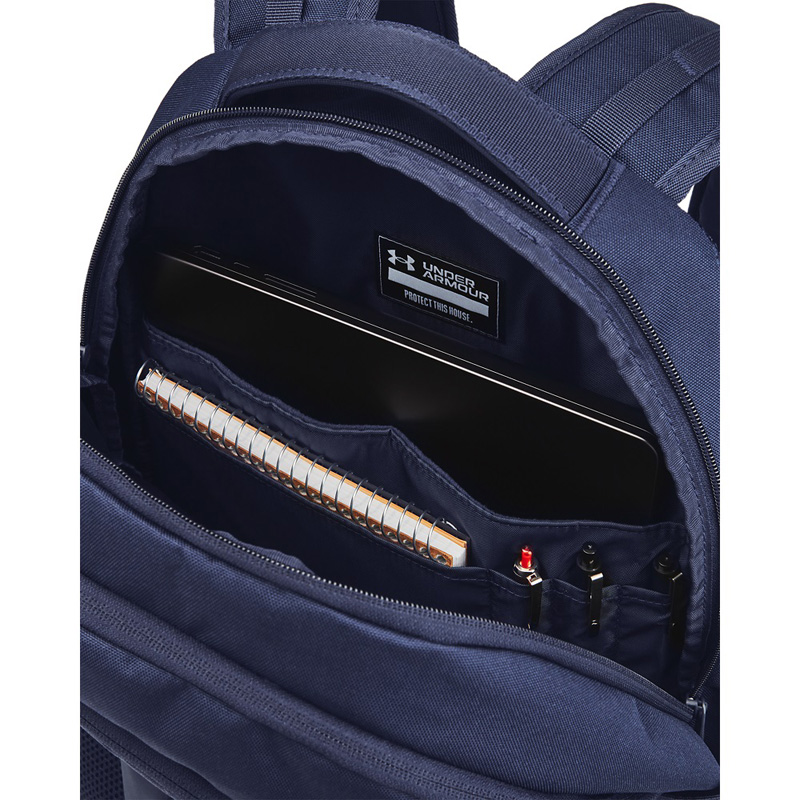 UNDER ARMOUR HUSTLE 6.0 BACKPACK (1384672-411)ΣΑΚΙΔΙΟ ΠΛΑΤΗΣ Midnight Navy/Midnight