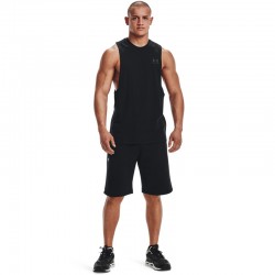 UNDER ARMOUR Left Chest Cut-Off (1329286-001)ΑΝΔΡΙΚΟ ΑΜΑΝΙΚΟ T-SHIRT ΜΑΥΡΟ