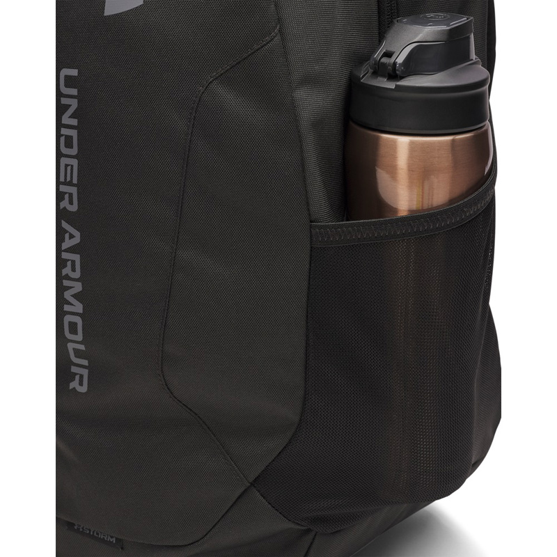 Under Armour Hustle Lite Backpack (6000399-001)ΤΣΑΝΤΑ ΠΛΑΤΗΣ 26 ΛΙΤΡΑ Black/Castlerock