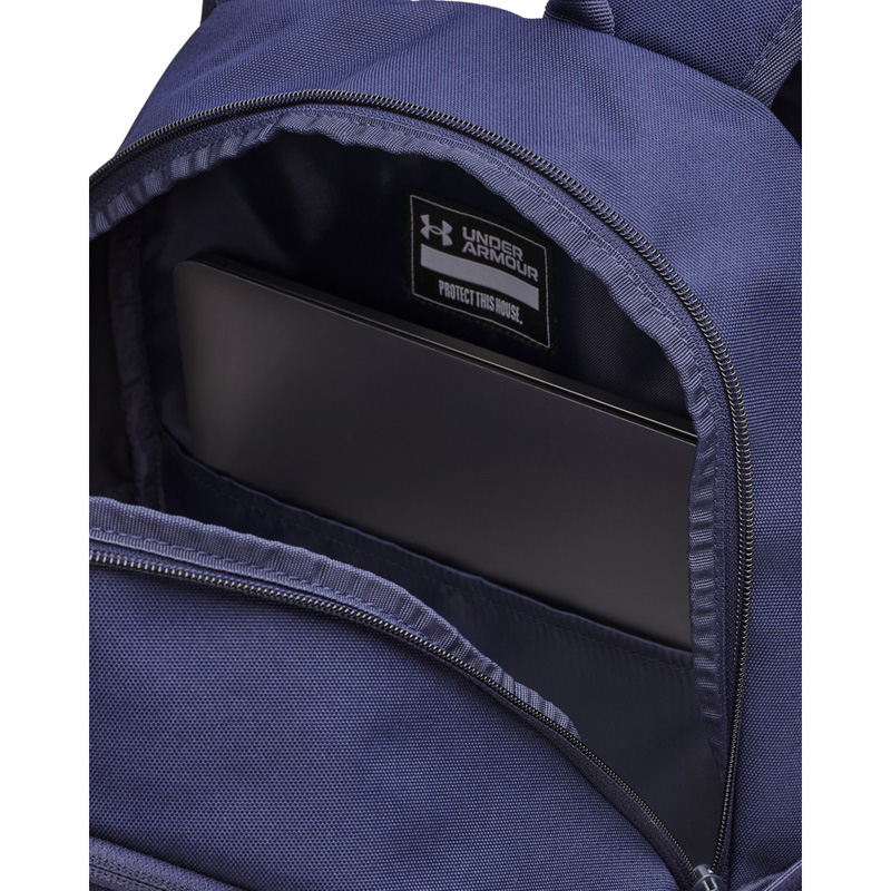 Under Armour Hustle Lite Backpack (6000399-410)ΤΣΑΝΤΑ ΠΛΑΤΗΣ 26 ΛΙΤΡΑ Midnight Navy/Steel