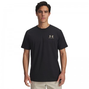 Under Armour Sportstyle Left Chest (1326799-003)ΑΝΔΡΙΚΟ T-SHIRT Black/City Khaki Under Armour Sportstyle Left Chest (1326799-003)ΑΝΔΡΙΚΟ T-SHIRT Black/City Khaki