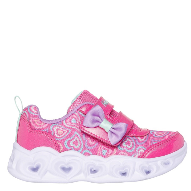 Skechers HEART  LIGHTS - BOOGIE LAND Sneakers βρεφικό παπούτσι ροζ ΦΩΤΙΖΟΜΕΝΑ (303258N-HPMT)