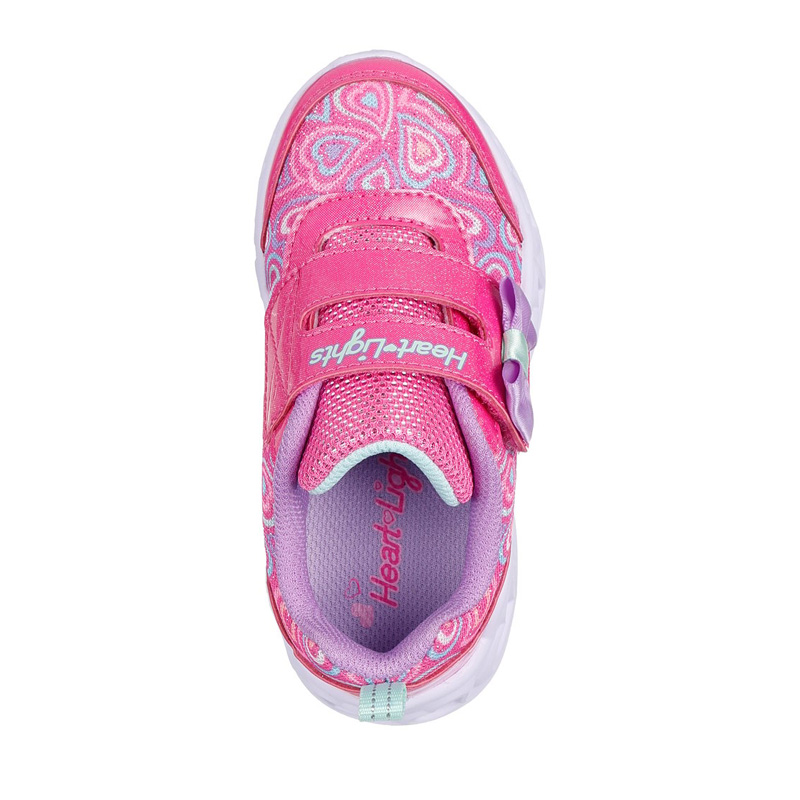 Skechers HEART  LIGHTS - BOOGIE LAND Sneakers βρεφικό παπούτσι ροζ ΦΩΤΙΖΟΜΕΝΑ (303258N-HPMT)