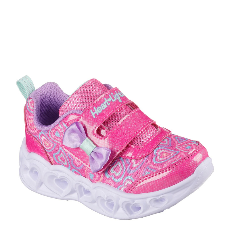 Skechers HEART  LIGHTS - BOOGIE LAND Sneakers βρεφικό παπούτσι ροζ ΦΩΤΙΖΟΜΕΝΑ (303258N-HPMT)