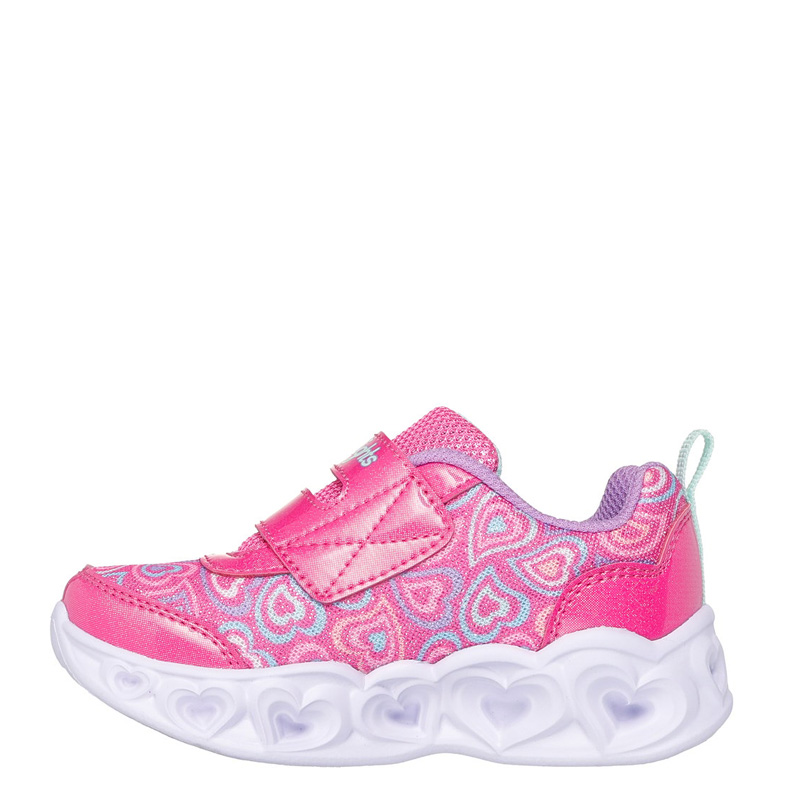 Skechers HEART  LIGHTS - BOOGIE LAND Sneakers βρεφικό παπούτσι ροζ ΦΩΤΙΖΟΜΕΝΑ (303258N-HPMT)