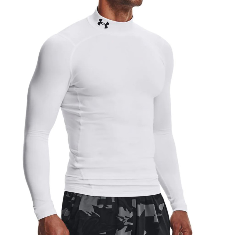 UNDER ARMOUR ColdGear® Compression Mock (1366072-100)ΑΝΔΡΙΚΗ ΜΠΛΟΥΖΑ ΛΕΥΚΗ