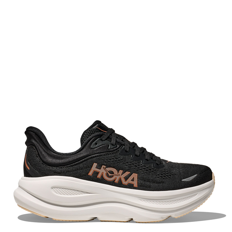 HOKA BONDI 9 WMNS (1162012-BRGL)ΓΥΝΑΙΚΕΙΑ ΠΑΠΟΥΤΣΙΑ RUNNING BLACK / ROSE GOLD