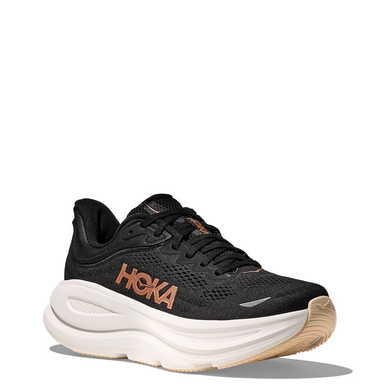 HOKA BONDI 9 WMNS (1162012-BRGL)ΓΥΝΑΙΚΕΙΑ ΠΑΠΟΥΤΣΙΑ RUNNING BLACK / ROSE GOLD