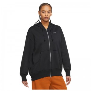 Nike Sportswear Phoenix Fleece (DQ5758-010)ΓΥΝΑΙΚΕΙΑ ΖΑΚΕΤΑ ΜΑΥΡΗ