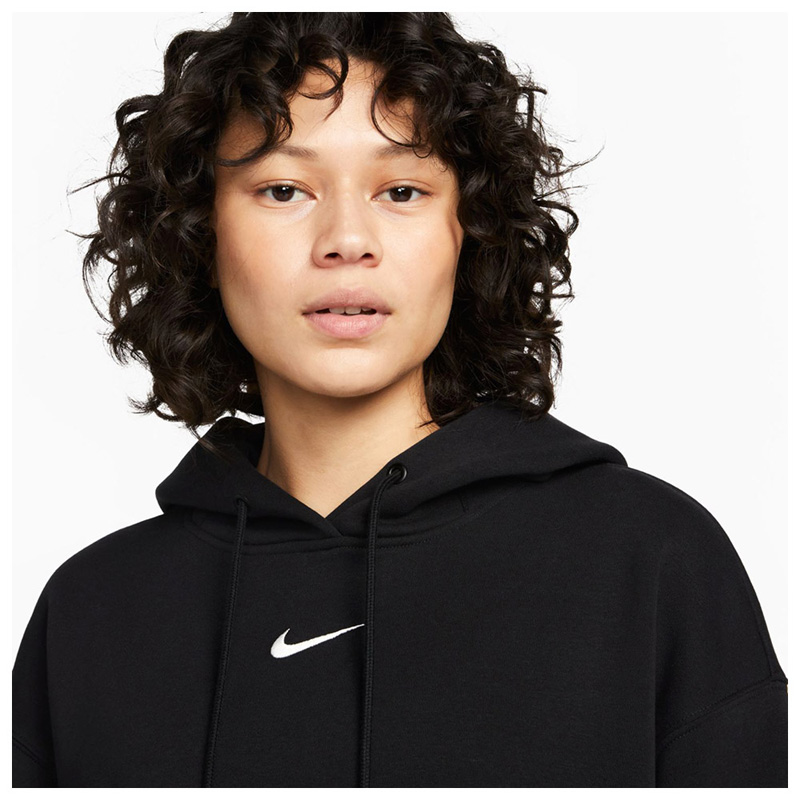 Nike Sportswear Phoenix Fleece Hoodie (DQ5860-010)ΓΥΝΑΙΚΕΙΑ ΦΟΥΤΕΡ ΜΠΛΟΥΖΑ ΜΑΥΡΗ