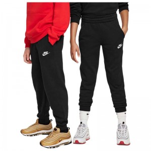 Nike Sportswear Club Fleece French Terry Joggers Pants (FD3019-010)Παιδικό παντελόνι φόρμας ΜΑΥΡΟ