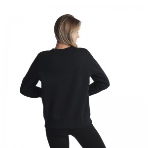 Nike Sportswear Phoenix Fleece Sweatshirt (DQ5751-010)Γυναικείο φούτερ ΜΑΥΡΟ