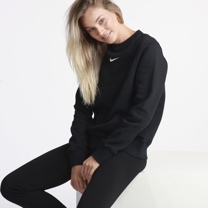 Nike Sportswear Phoenix Fleece Sweatshirt (DQ5751-010)Γυναικείο φούτερ ΜΑΥΡΟ