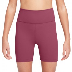 NIKE One Dri-FIT Biker Shorts Junior Short tights (FZ5603-634)ΠΑΙΔΙΚΟ ΣΟΡΤΣ/ΚΟΛΑΝ SWEET BEET/WHITE