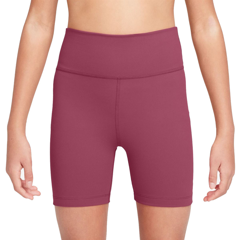 NIKE One Dri-FIT Biker Shorts Junior Short tights (FZ5603-634)ΠΑΙΔΙΚΟ ΣΟΡΤΣ/ΚΟΛΑΝ SWEET BEET/WHITE