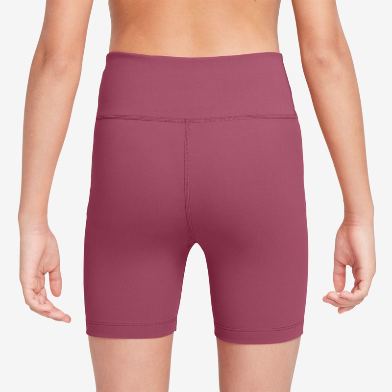 NIKE One Dri-FIT Biker Shorts Junior Short tights (FZ5603-634)ΠΑΙΔΙΚΟ ΣΟΡΤΣ/ΚΟΛΑΝ SWEET BEET/WHITE