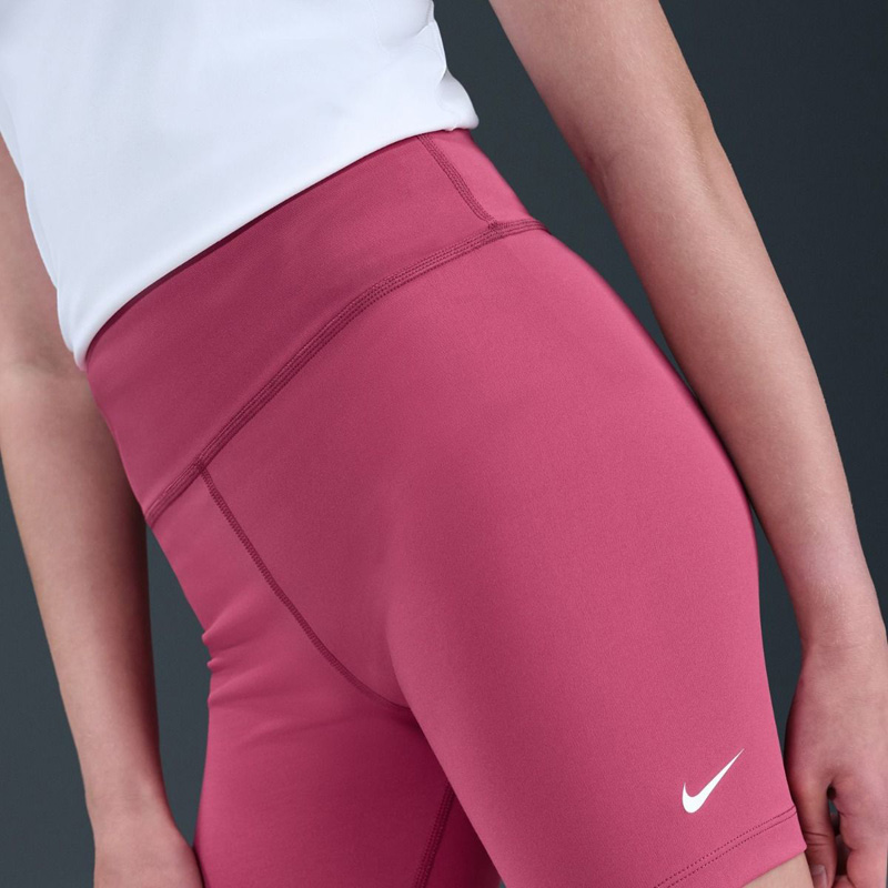NIKE One Dri-FIT Biker Shorts Junior Short tights (FZ5603-634)ΠΑΙΔΙΚΟ ΣΟΡΤΣ/ΚΟΛΑΝ SWEET BEET/WHITE