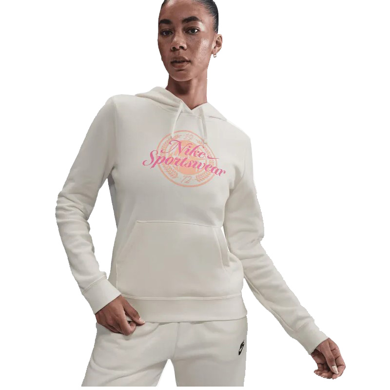 ΝΙΚΕ WMNS NSW CLUB FLC GX STD PO HDY (IH8496-133)ΓΥΝΑΙΚΕΙΑ ΦΟΥΤΕΡ ΜΠΛΟΥΖΑ ΜΠΕΖ