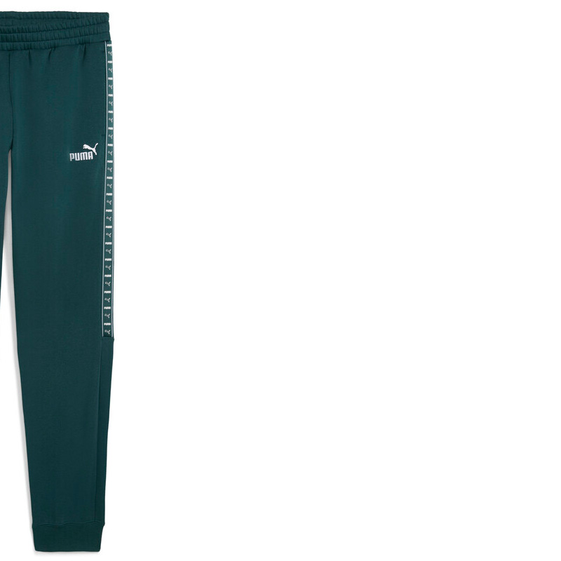 PUMA ESSENTIALS TAPE SWEATPANTS FLEECE (684679-75)ΑΝΔΡΙΚΟ ΠΑΝΤΕΛΟΝΙ ΦΟΡΜΑΣ ΠΡΑΣΙΝΟ