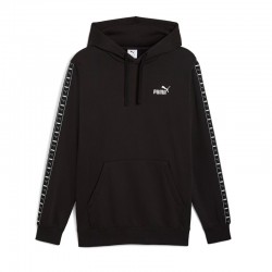 PUMA Essentials Tape Fleece Hoodie (684675-01)ΑΝΔΡΙΚΗ ΦΟΥΤΕΡ ΜΠΛΟΥΖΑ ΜΑΥΡΗ