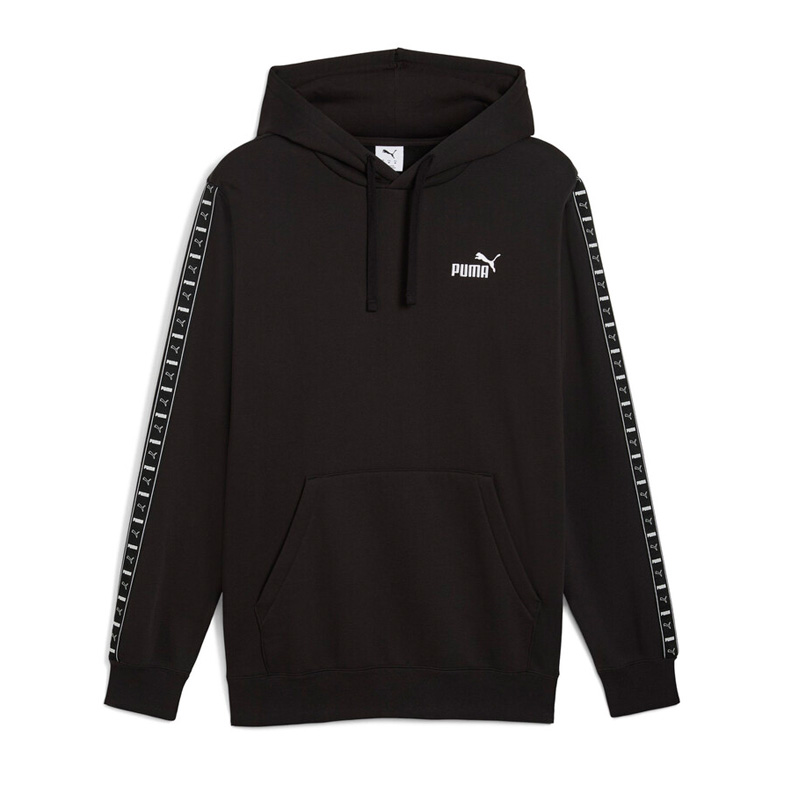 PUMA Essentials Tape Fleece Hoodie (684675-01)ΑΝΔΡΙΚΗ ΦΟΥΤΕΡ ΜΠΛΟΥΖΑ ΜΑΥΡΗ