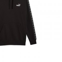 PUMA Essentials Tape Fleece Hoodie (684675-01)ΑΝΔΡΙΚΗ ΦΟΥΤΕΡ ΜΠΛΟΥΖΑ ΜΑΥΡΗ