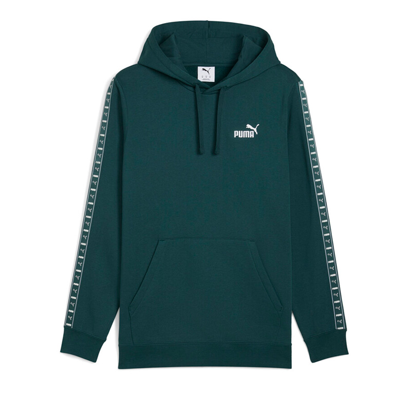 PUMA Essentials Tape Fleece Hoodie (684675-75)ΑΝΔΡΙΚΗ ΦΟΥΤΕΡ ΜΠΛΟΥΖΑ ΠΡΑΣΙΝΗ