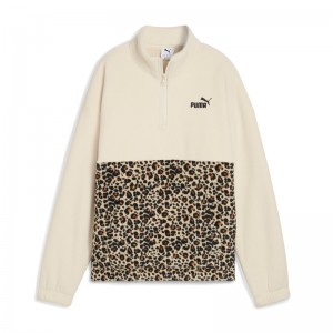 PUMA Essentials Animal Print Relaxed Crew Women (688083-87)ΓΥΝΑΙΚΕΙΑ ΜΠΛΟΥΖΑ Alpine Snow