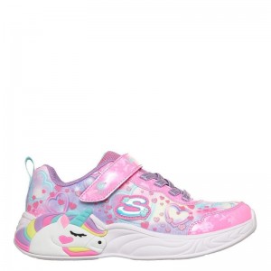 SKECHERS Unicorn Dreams - Heart Sparkles (303063L-PKMT)ΠΑΙΔΙΚΑ ΠΑΠΟΥΤΣΙΑ ΦΩΤΙΖΟΜΕΝΑ ΠΟΛΥΧΡΩΜΑ