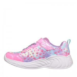 SKECHERS Unicorn Dreams - Heart Sparkles (303063L-PKMT)ΠΑΙΔΙΚΑ ΠΑΠΟΥΤΣΙΑ ΦΩΤΙΖΟΜΕΝΑ ΠΟΛΥΧΡΩΜΑ