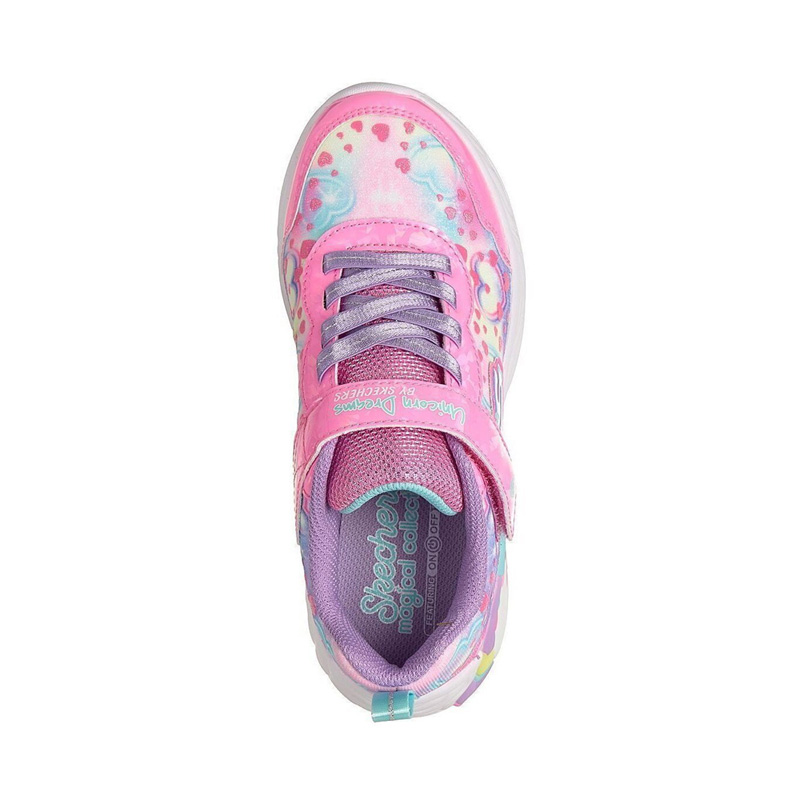 SKECHERS Unicorn Dreams - Heart Sparkles (303063L-PKMT)ΠΑΙΔΙΚΑ ΠΑΠΟΥΤΣΙΑ ΦΩΤΙΖΟΜΕΝΑ ΠΟΛΥΧΡΩΜΑ