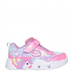 SKECHERS Unicorn Charmer - Lil Heart Sparkles (303064N-PKMT)ΒΡΕΦΙΚΑ ΠΑΠΟΥΤΣΙΑ ΦΩΤΙΖΟΜΕΝΑ ΠΟΛΥΧΡΩΜΑ