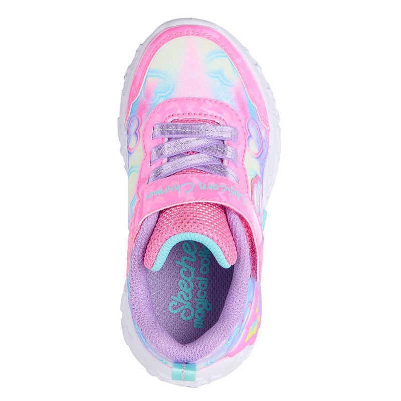 SKECHERS Unicorn Charmer - Lil Heart Sparkles (303064N-PKMT)ΒΡΕΦΙΚΑ ΠΑΠΟΥΤΣΙΑ ΦΩΤΙΖΟΜΕΝΑ ΠΟΛΥΧΡΩΜΑ