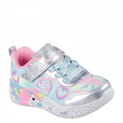 SKECHERS Unicorn Charmer - Lil Heart Sparkles (303064N-SMLT)ΒΡΕΦΙΚΑ ΠΑΠΟΥΤΣΙΑ ΦΩΤΙΖΟΜΕΝΑ ΠΟΛΥΧΡΩΜΑ