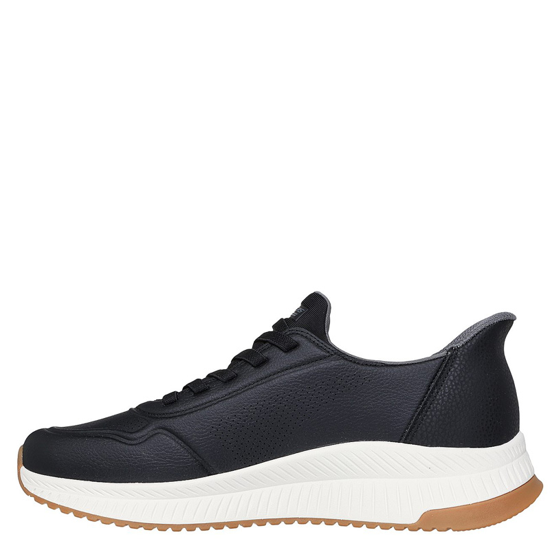 SKECHERS Bobs Sport Squad 4 - Direct Step (118424-BLK)ΑΝΔΡΙΚΑ ΠΑΠΟΥΤΣΙΑ ΜΑΥΡΟ/ΛΕΥΚΟ